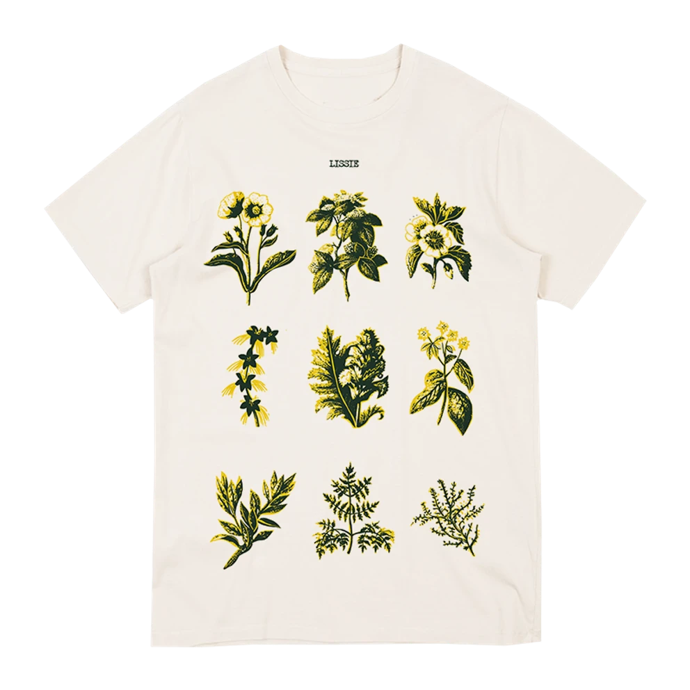 Floral White Tee