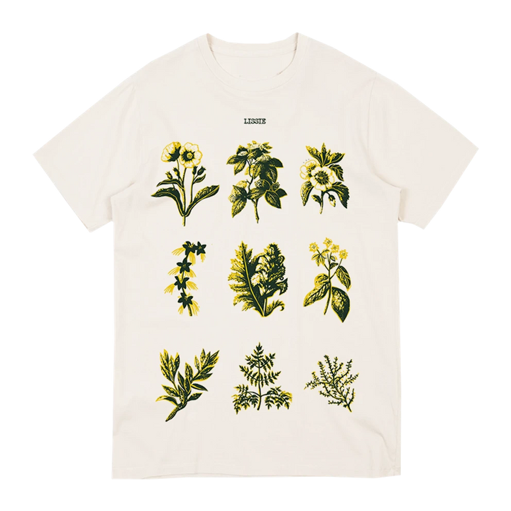 Floral White Tee